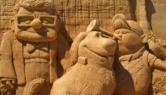 砂の彫刻　ディズニー