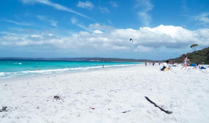 まるで別世界 世界一白い砂浜 ハイアムスビーチ Hyams Beach トラトラブログ オーストラリア情報配信中